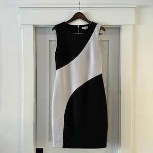 Black and White Calvin Klein Dress - Size 14